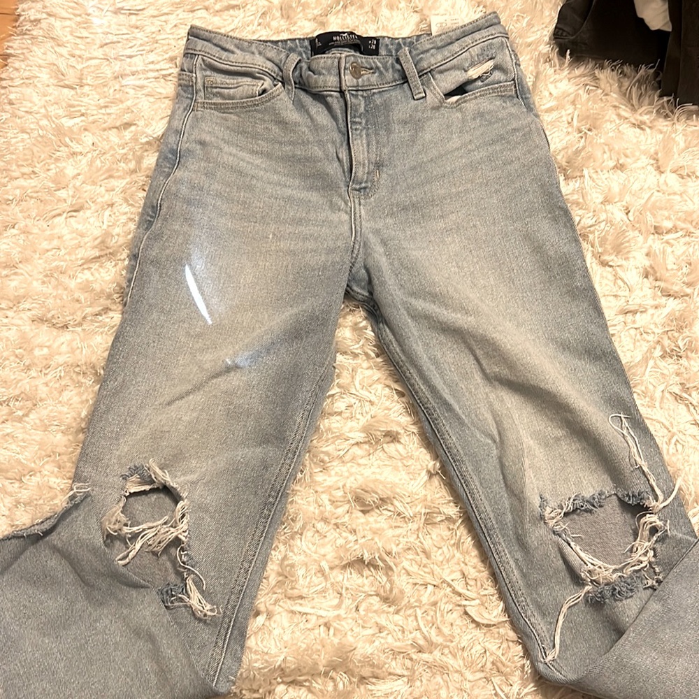 Slim straight jeans